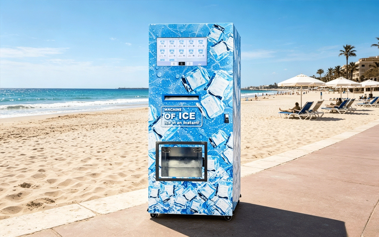 commercial-ice-vending-machine-outdoor-installation