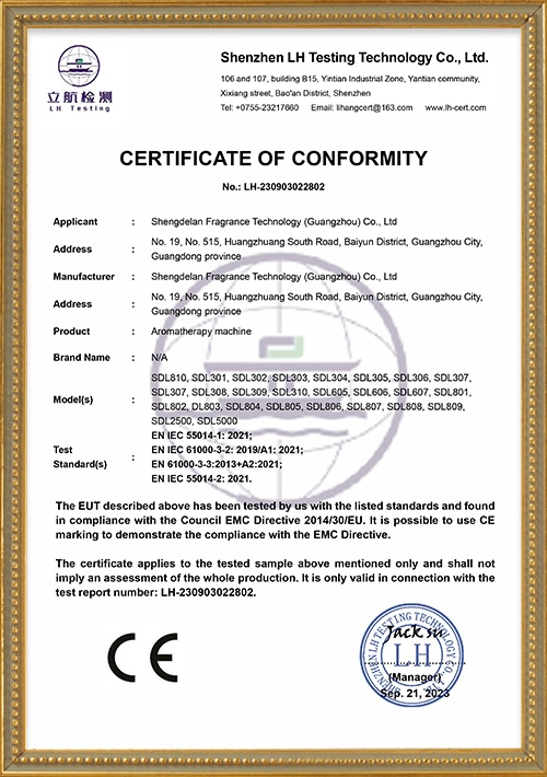 CE-Certificate-2 - Saintdeland Fragrance