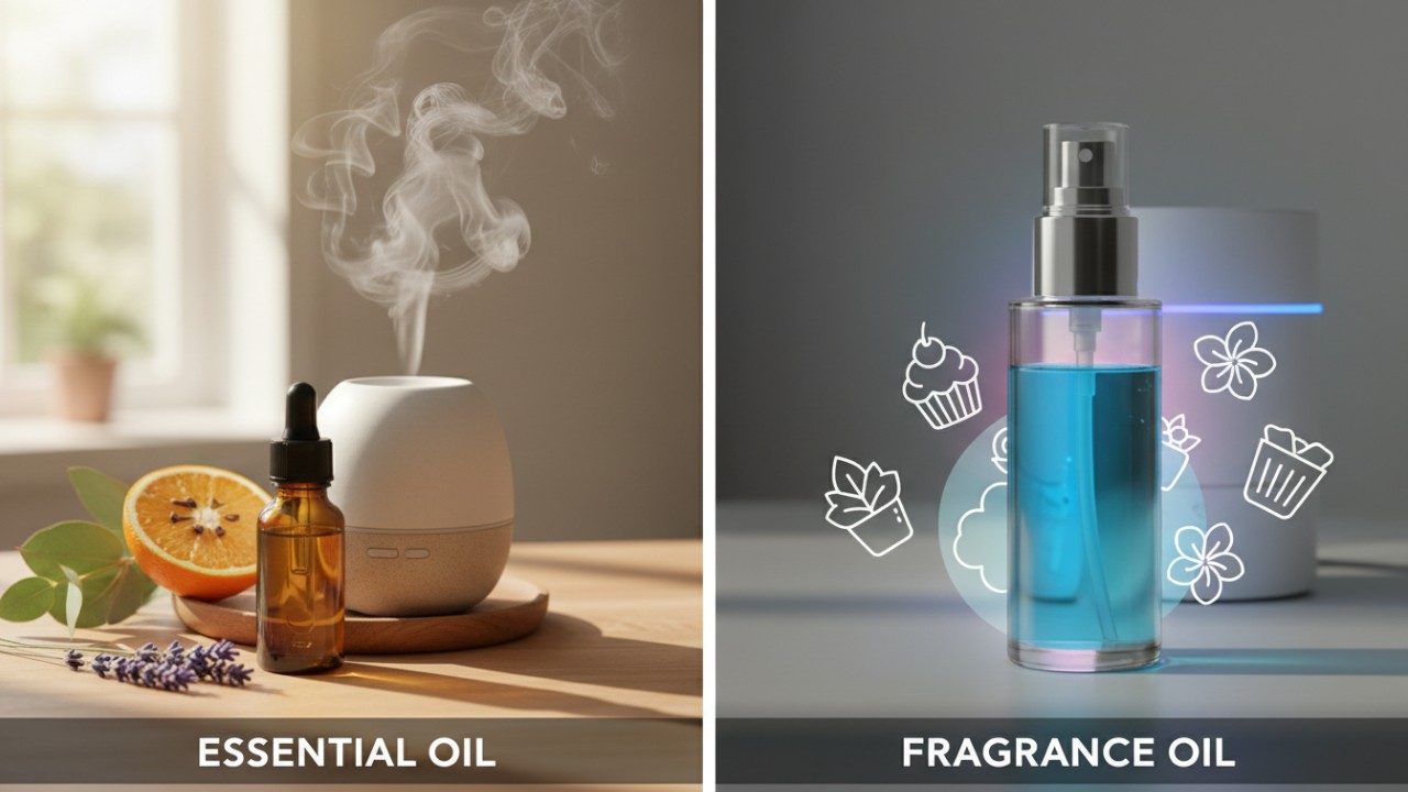 essential oil vs fragrance oil for diffuser