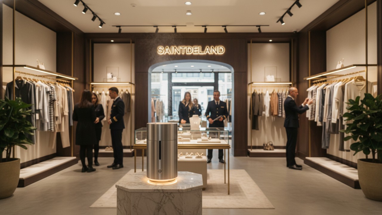 High end luxury retail store using professional scent marketing diffusion technology