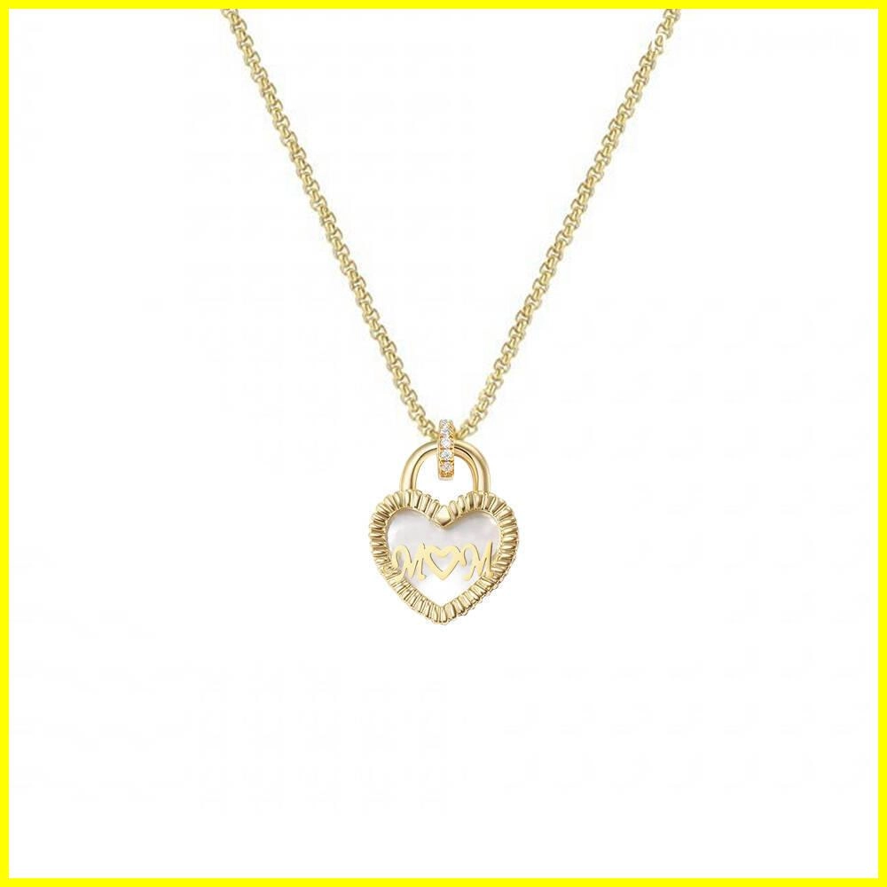 Valentine's Day Heart Mother of Pearl Necklace – Love and Elegance 2 - Zhefan Jewelry