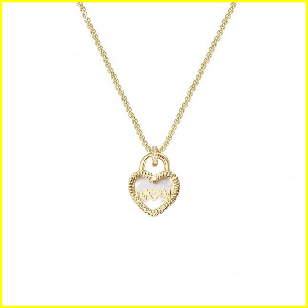 Valentine's Day Heart Mother of Pearl Necklace – Love and Elegance 2 - Zhefan Jewelry
