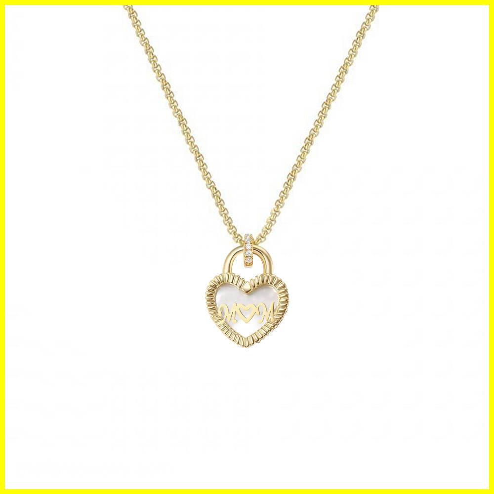 Valentine's Day Heart Mother of Pearl Necklace – Love and Elegance 2 - Zhefan Jewelry