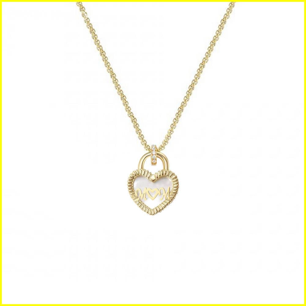 Valentine's Day Heart Mother of Pearl Necklace – Love and Elegance 2 - Zhefan Jewelry