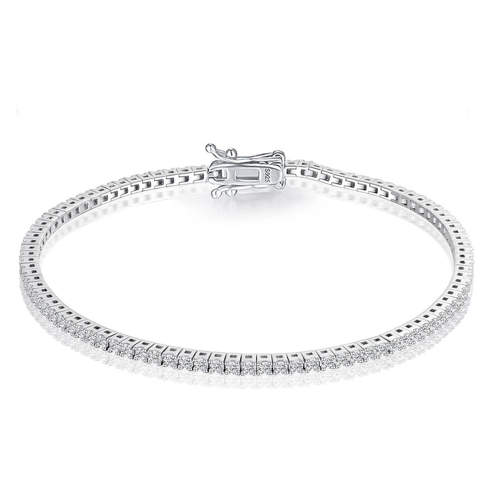 925 silver tennis bracelet (1) - Zhefan Jewelry