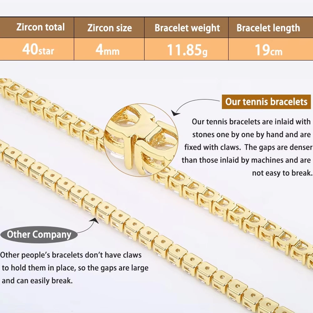 925 silver tennis bracelet (2) - Zhefan Jewelry
