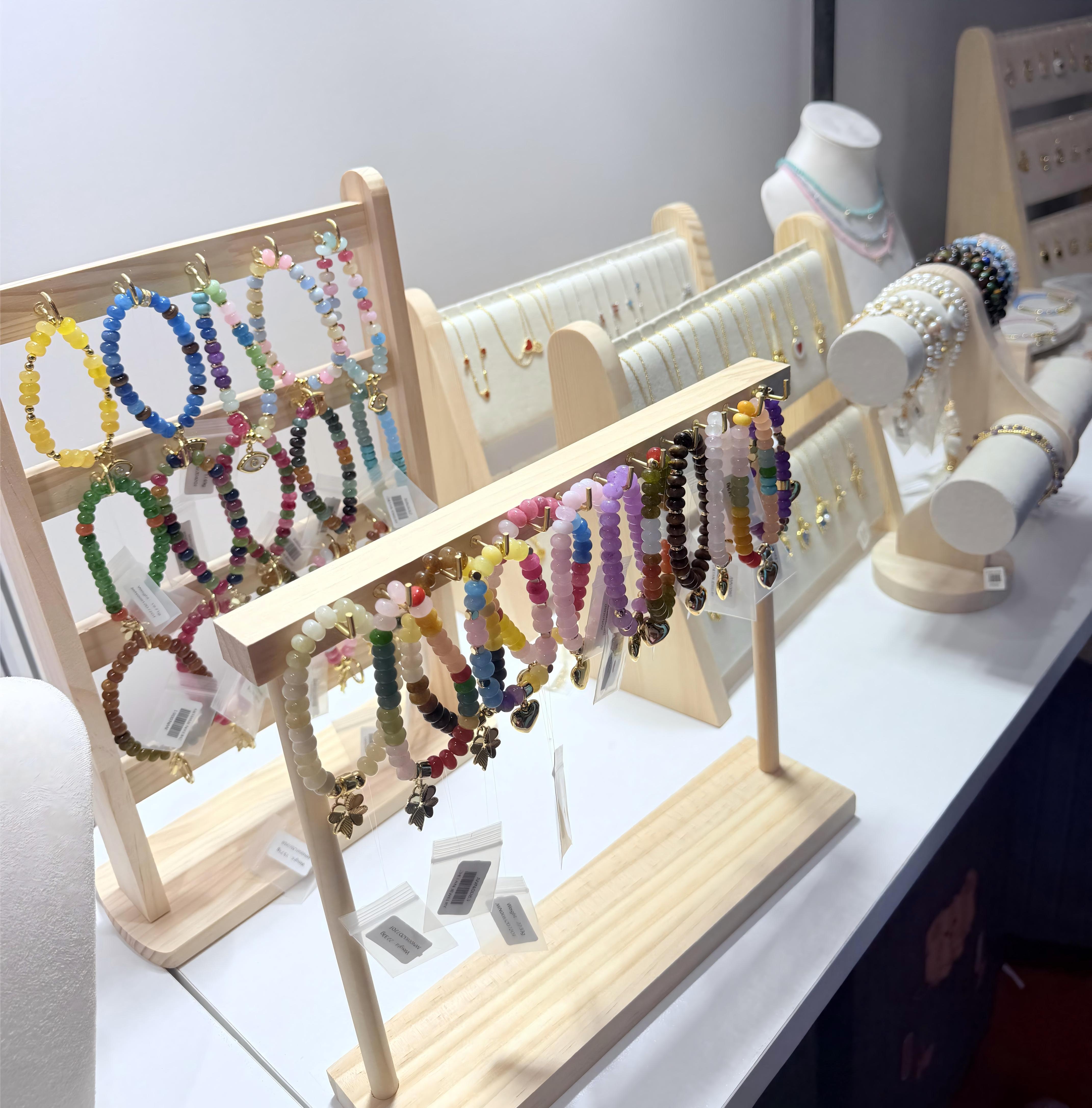 gioielli con bracciale di perline