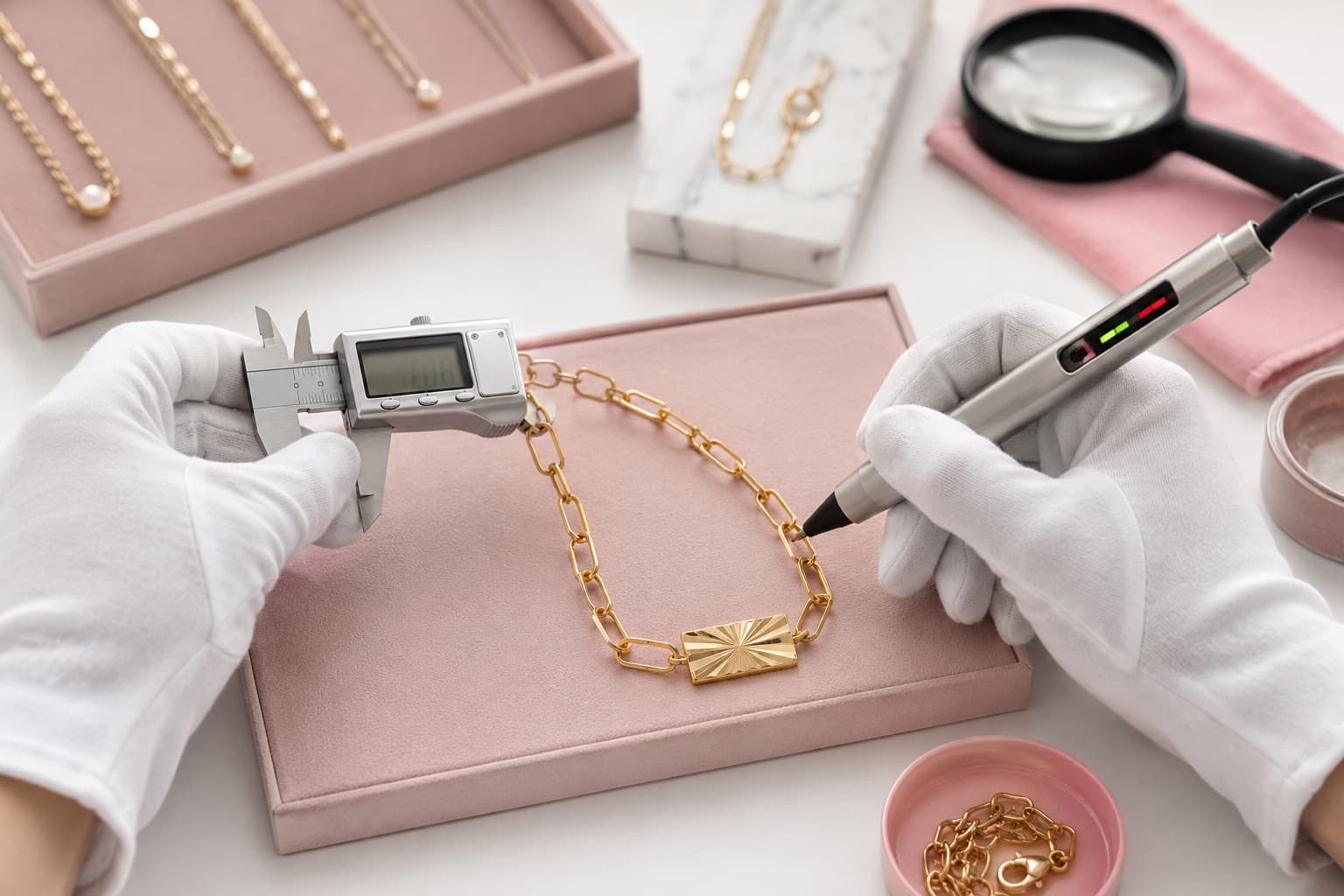 Brass necklace quality inspection checklist