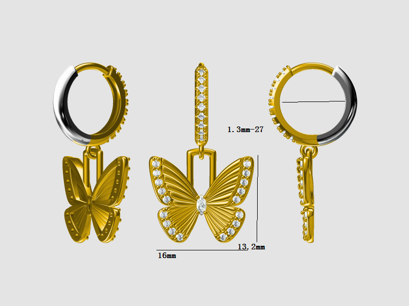 Butterfly Earrings Jewelry Factory Wholesale Butterfly Earrings Jewelry Factory Wholesale