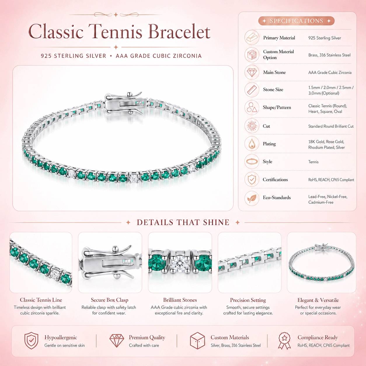 classic-tennis-bracelet - Zhefan Jewelry