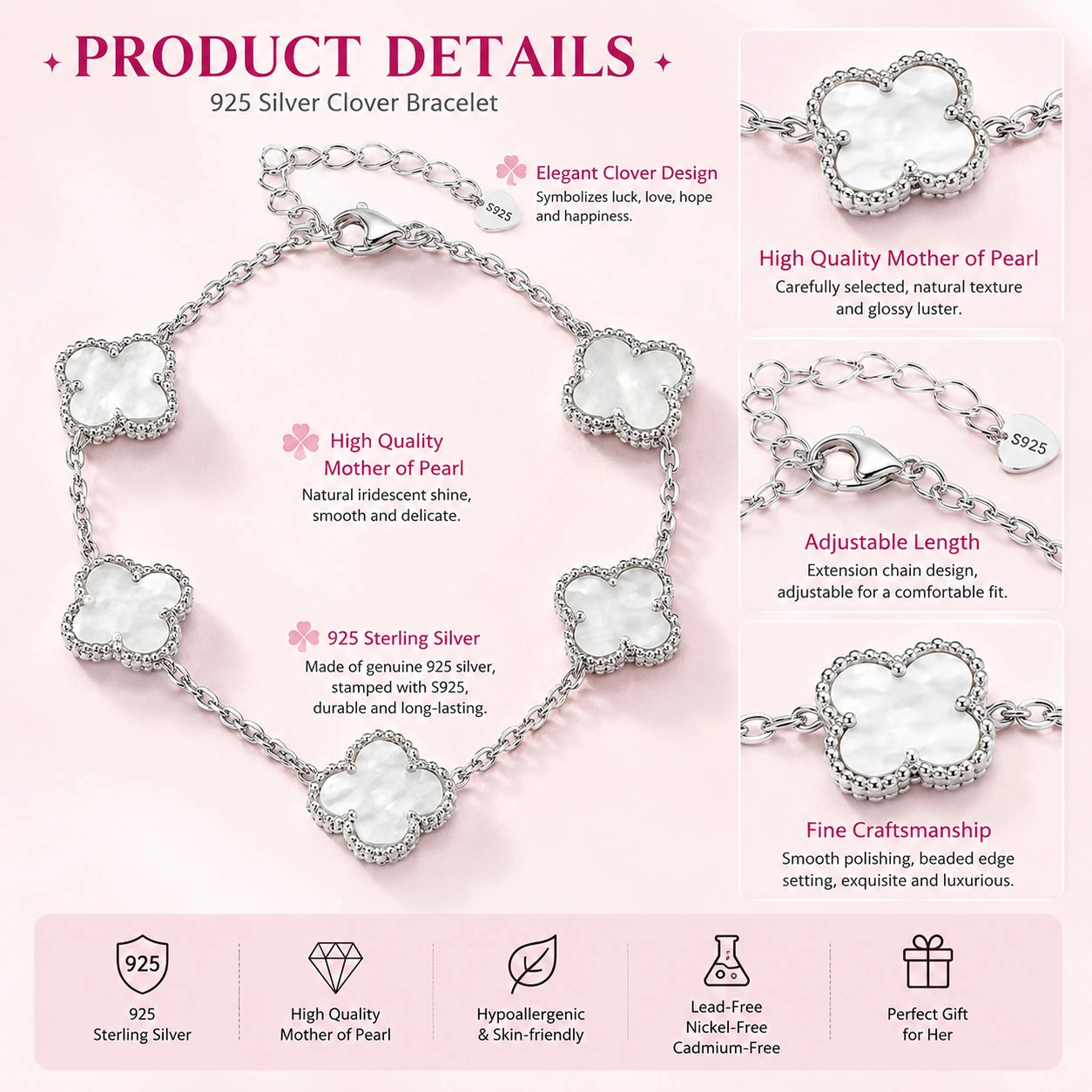 clover-bracelet-jewelry-(1) - Zhefan Jewelry