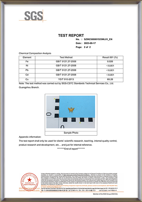 Cu(Brass Jewelry) Content SGS test report-zhefanjewelry (2)