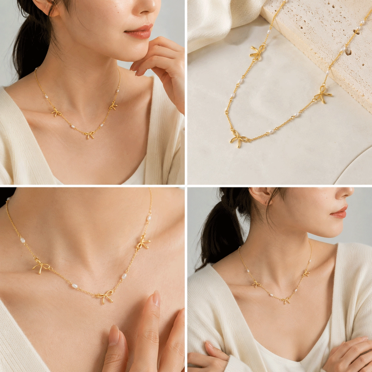 Collana con fiocco personalizzata in argento 925 - Zhefan Jewelry