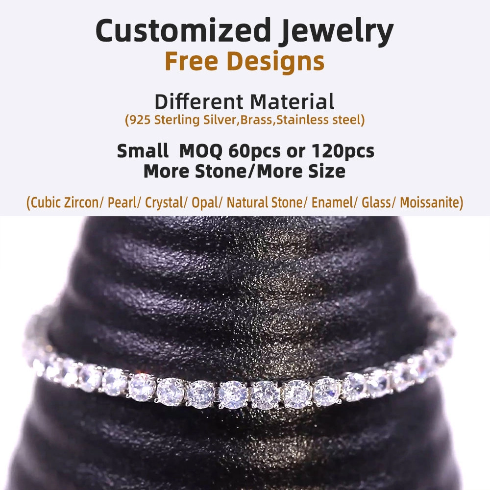 Custom Brass Tennis Bracelet Jewelry Supplier (7) - Zhefan Jewelry