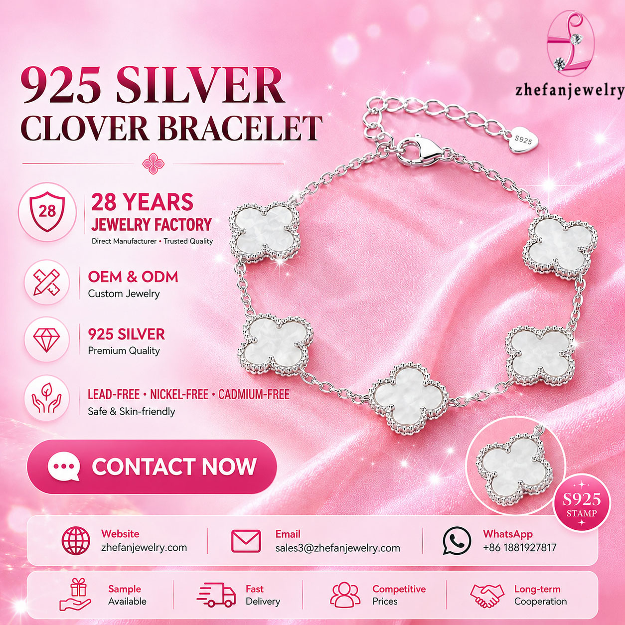 custom-clover-bracelet-jewelry