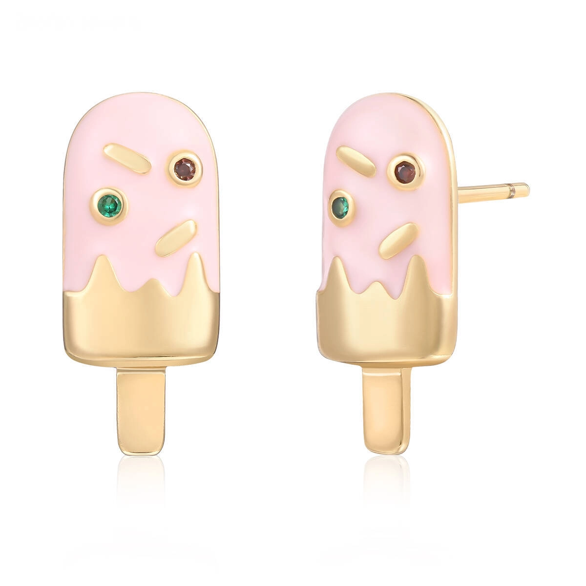 Cute Kid Jewelry Oil Stud Earrings 1 - Zhefan Jewelry