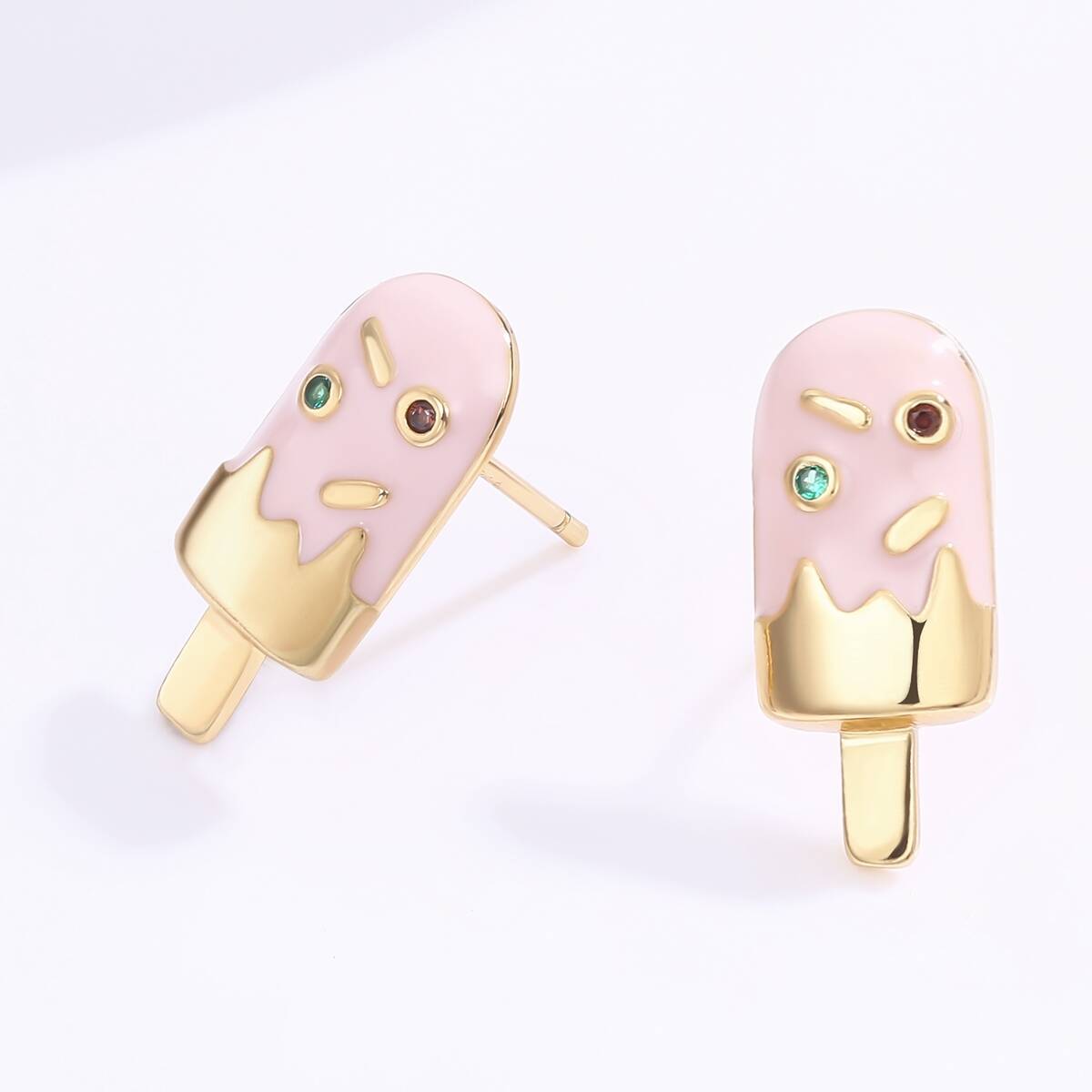 Cute Kid Jewelry Oil Stud Earrings 2