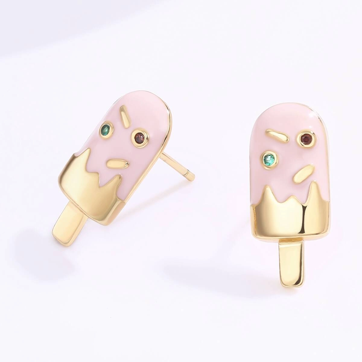 Cute Kid Jewelry Oil Stud Earrings 2 - Zhefan Jewelry