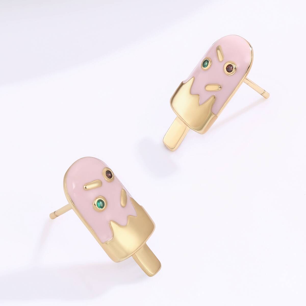 Cute Kid Jewelry Oil Stud Earrings 5