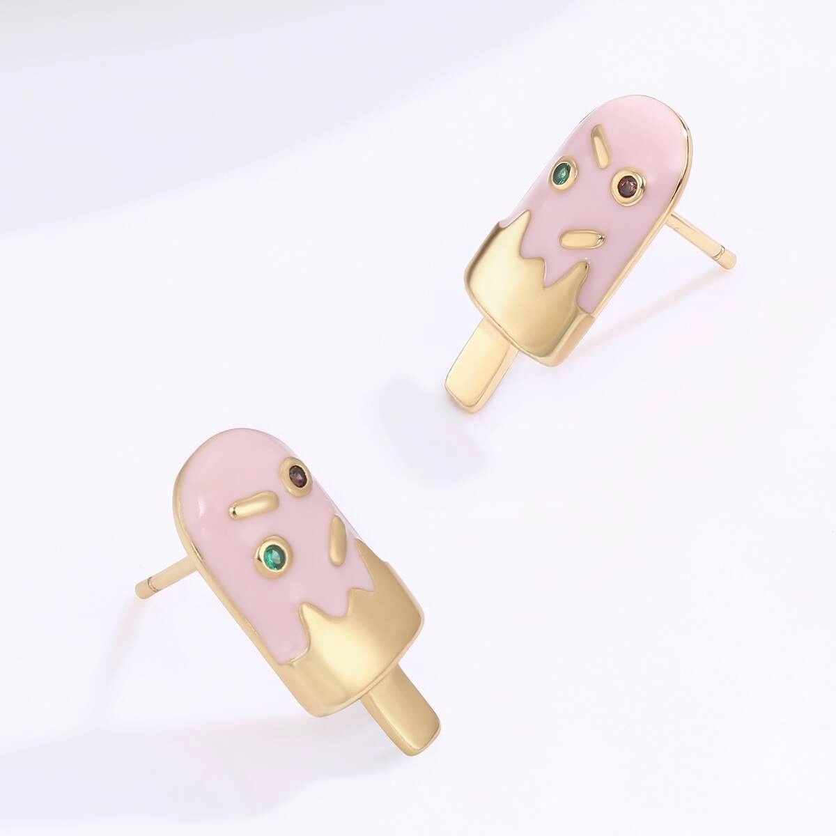 Cute Kid Jewelry Oil Stud Earrings 5 - Zhefan Jewelry