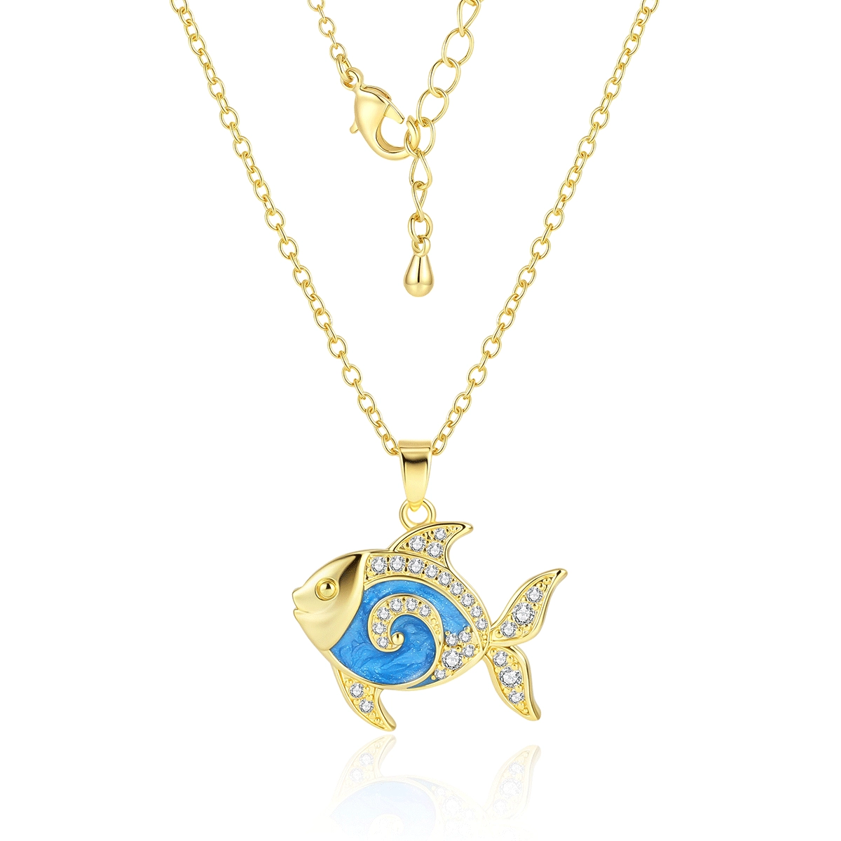 Collana con pesci smaltati - Gioielli Zhefan