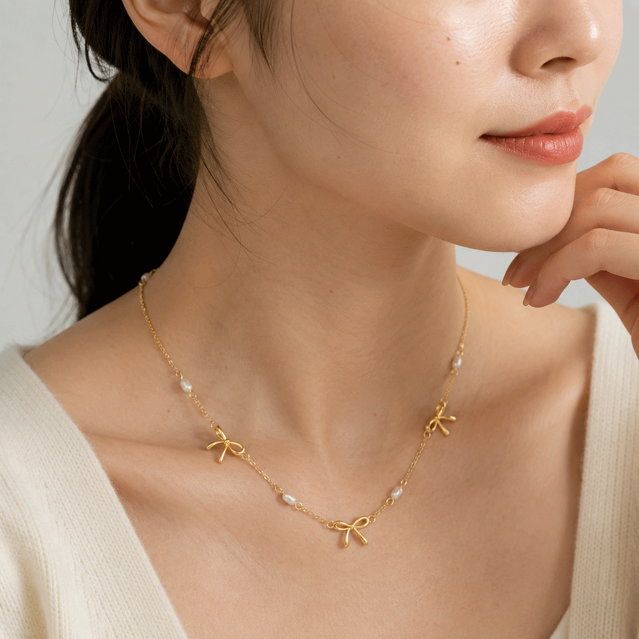Collana con pendente di perla d'acqua dolce - Gioielli Zhefan