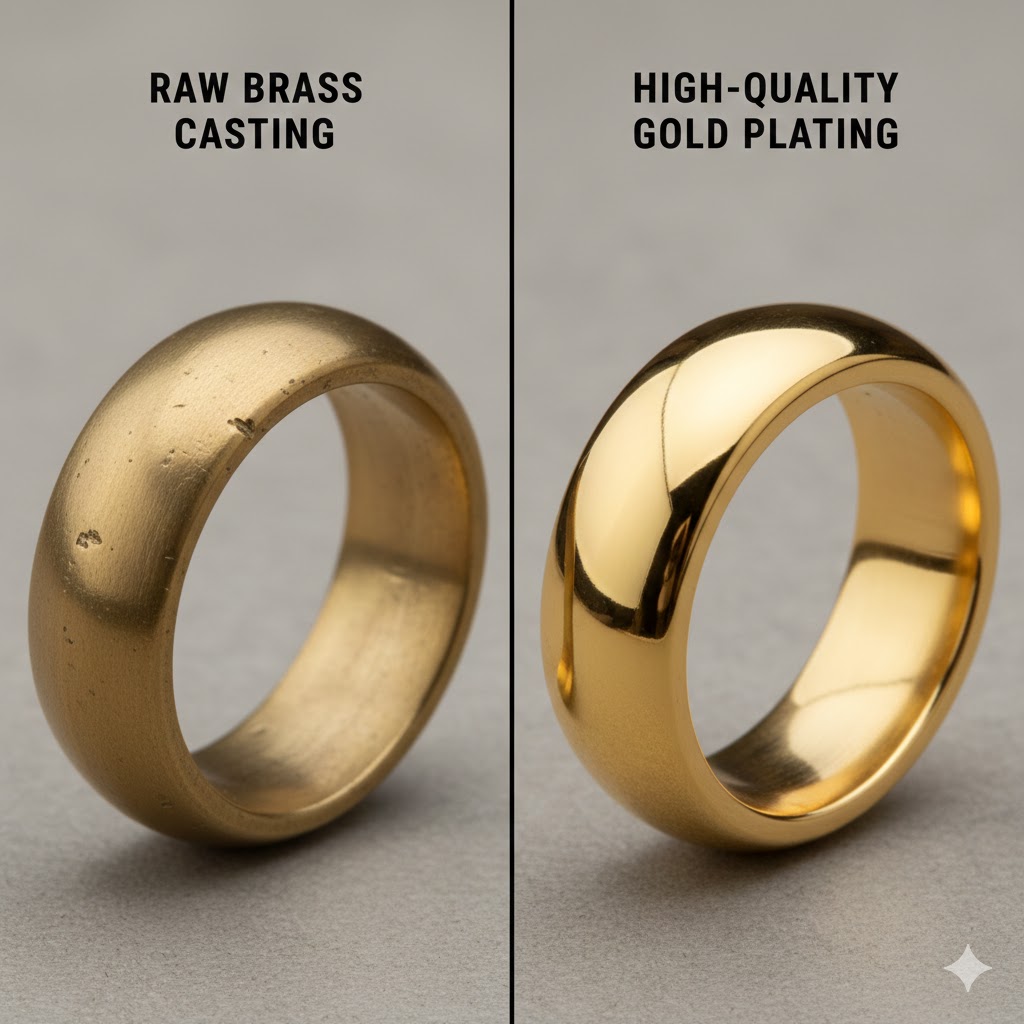 gold-plated brass huggie earrings