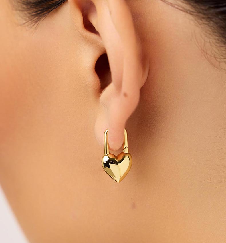 gold plated hoop earrings