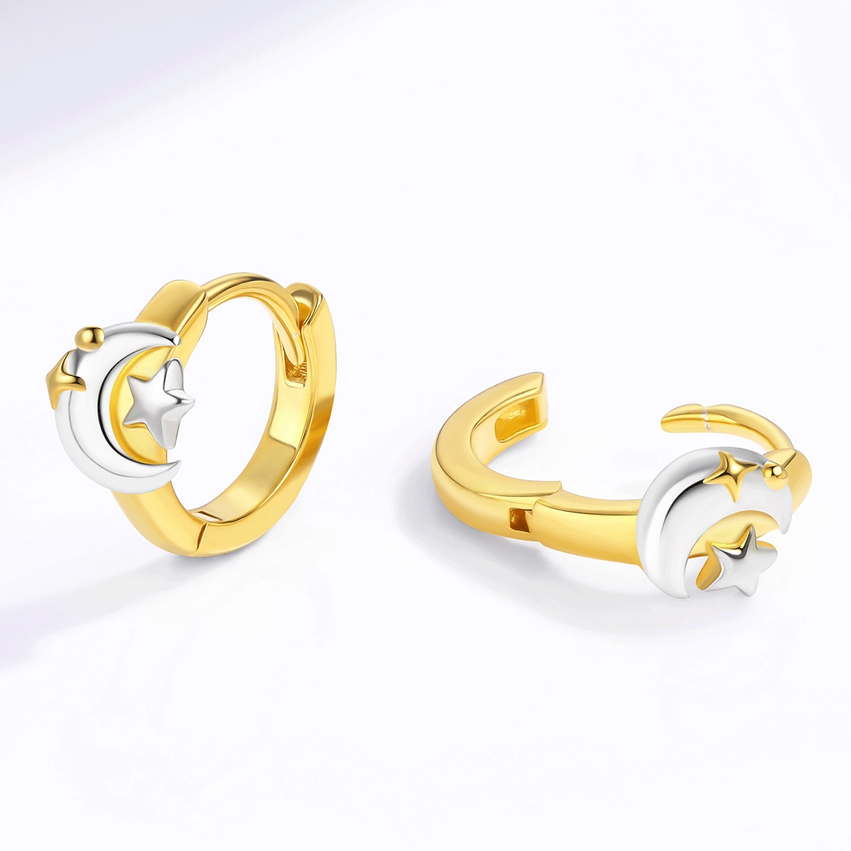 Produttore di orecchini a cerchio in argento 925 vermeil - Zhefan Jewelry Orecchini a cerchio in argento 925 placcato oro, realizzati per la vendita all'ingrosso e per progetti di gioielleria personalizzati - Zhefan Jewelry