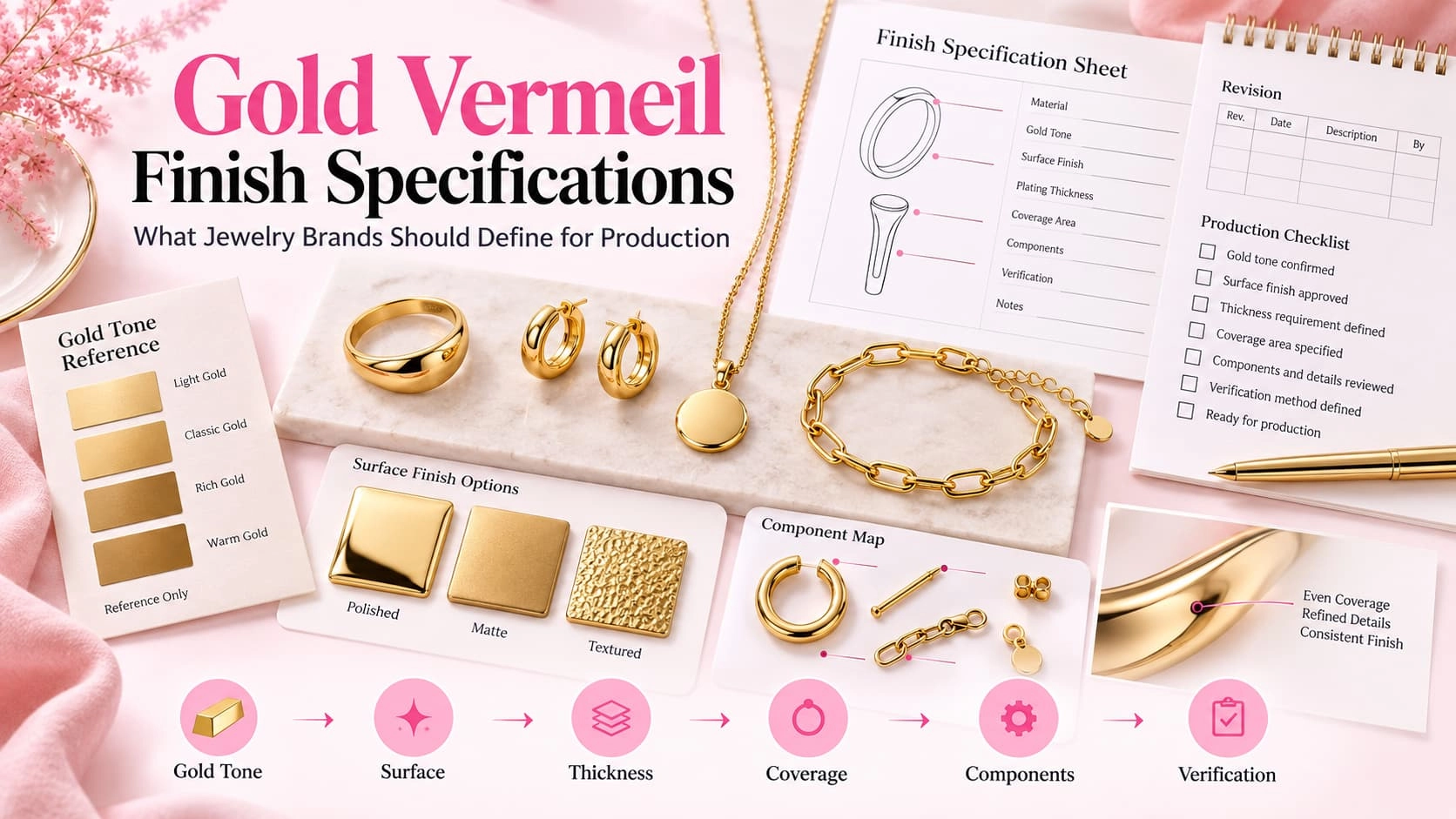 Specifiche per la finitura in vermeil d'oro per la produzione di gioielli personalizzati - Zhefan Jewelry