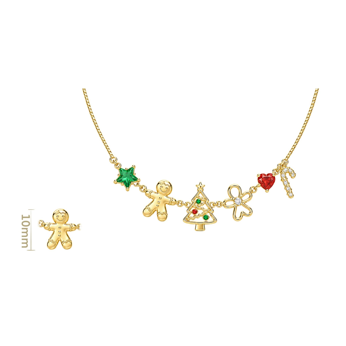 custom christmas jewelry - Zhefan Jewelry Custom Christmas jewelry with holly Christmas tree gingerbread and festive charm designs - Zhefan Jewelry