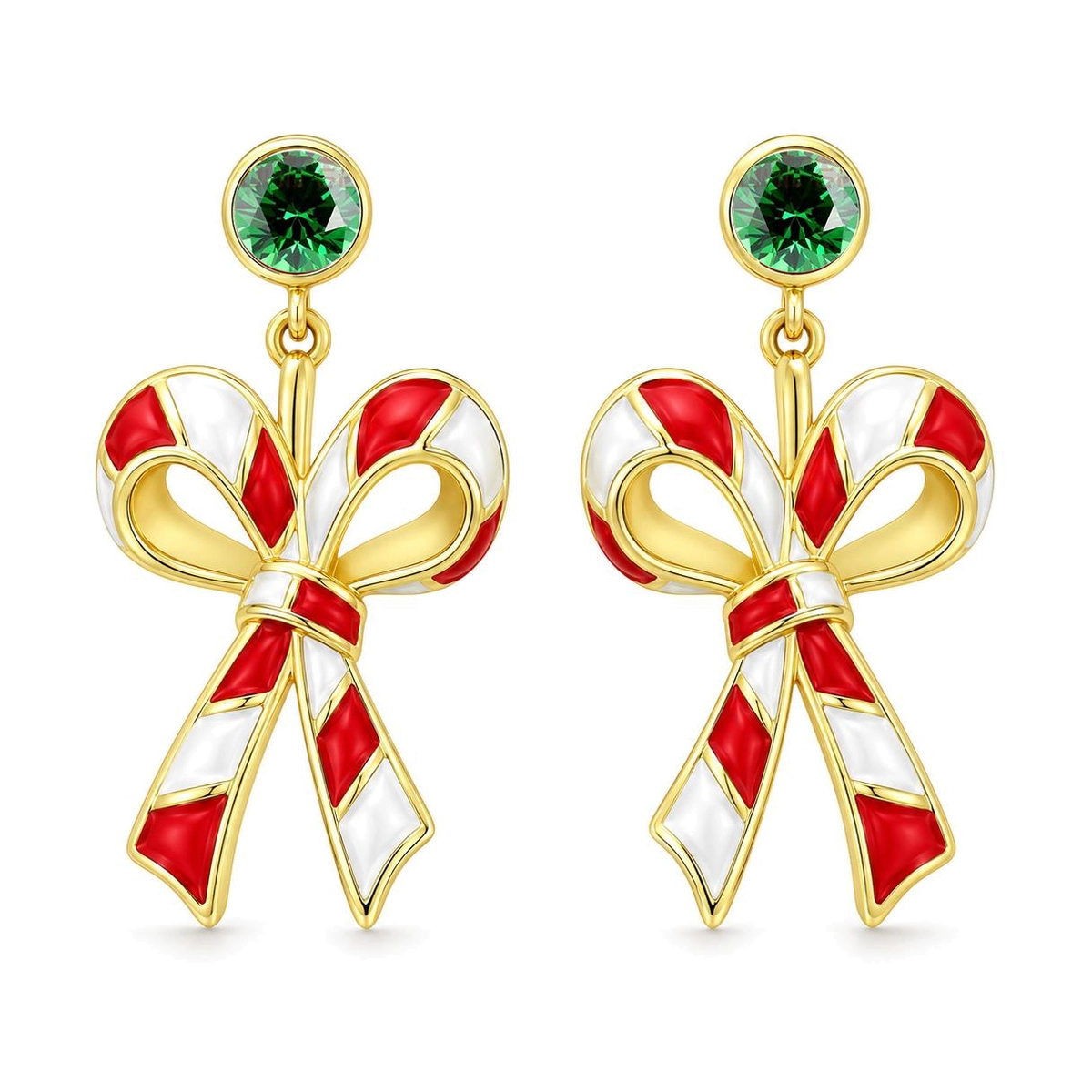 Christmas earrings wholesale collection with custom star and bow holiday designs - Zhefan Jewelry