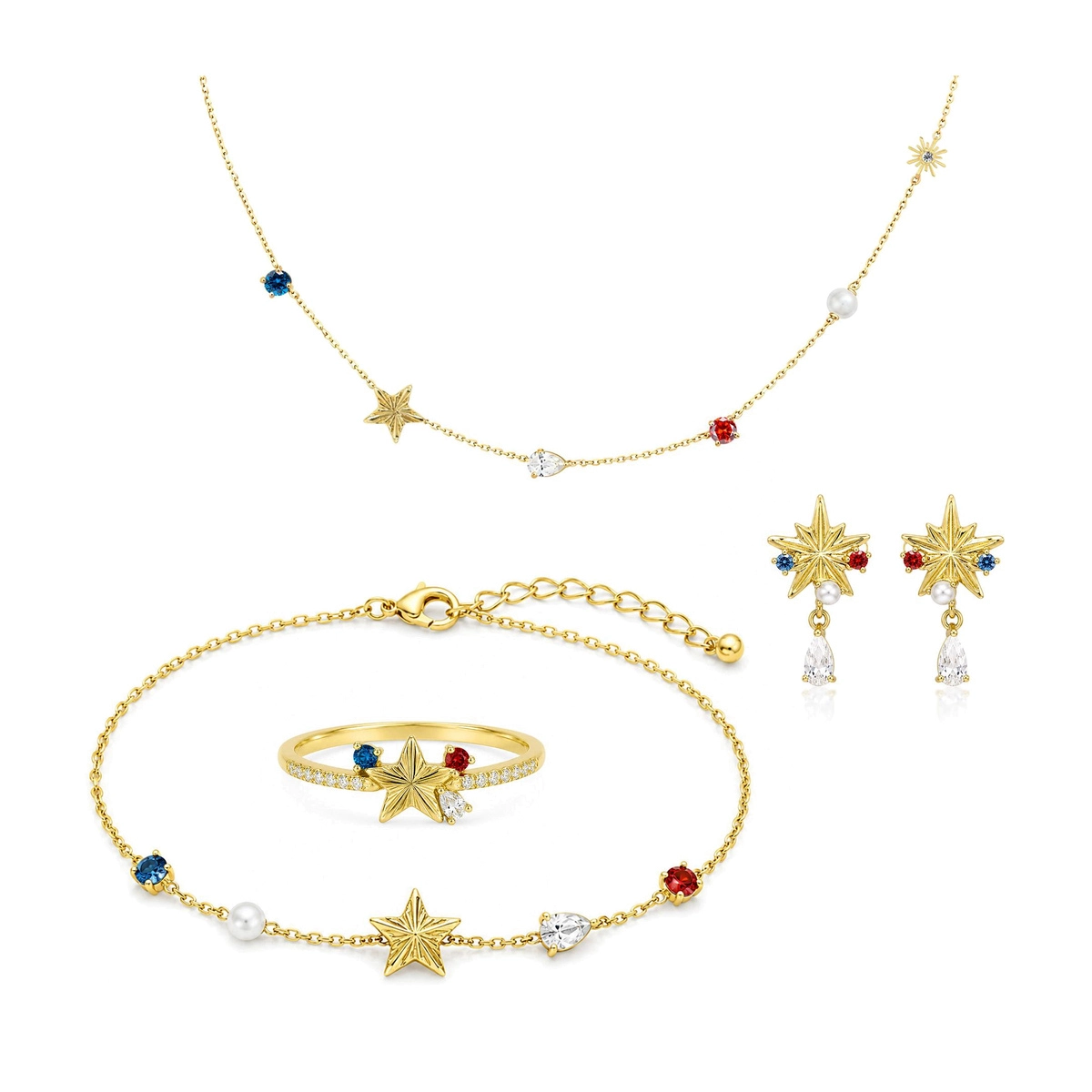 Wholesale Christmas jewelry collection with festive earrings, necklaces, rings and bracelets - Zhefan Jewelry