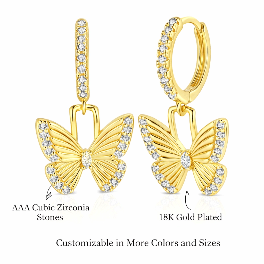 Private-Label-CZ-Butterfly-Dangle-Earrings-Supplier - Zhefan Jewelry Private-Label-CZ-Butterfly-Dangle-Earrings-Supplier - Zhefan Jewelry
