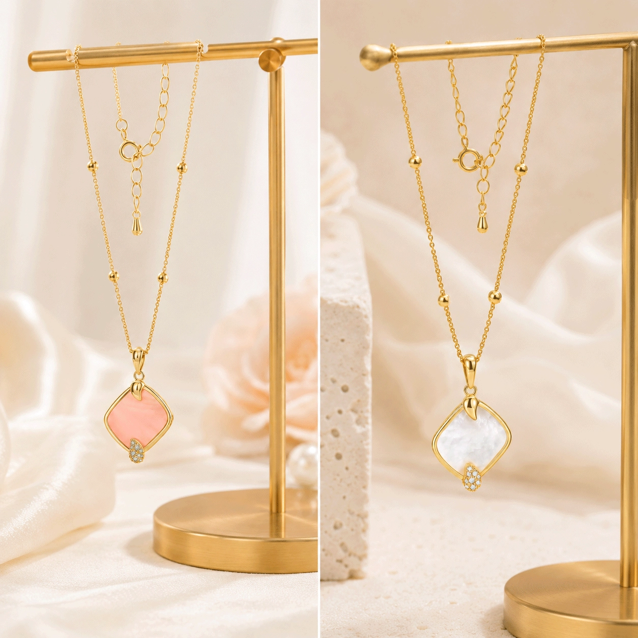 Fornitore di collane con pendente a rombo - Zhefan Jewelry