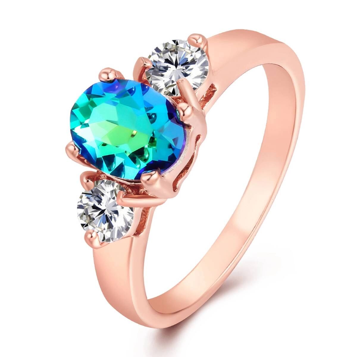 Rose Gold Ring -Gold Plated  Jewelry 1 - Zhefan Jewelry