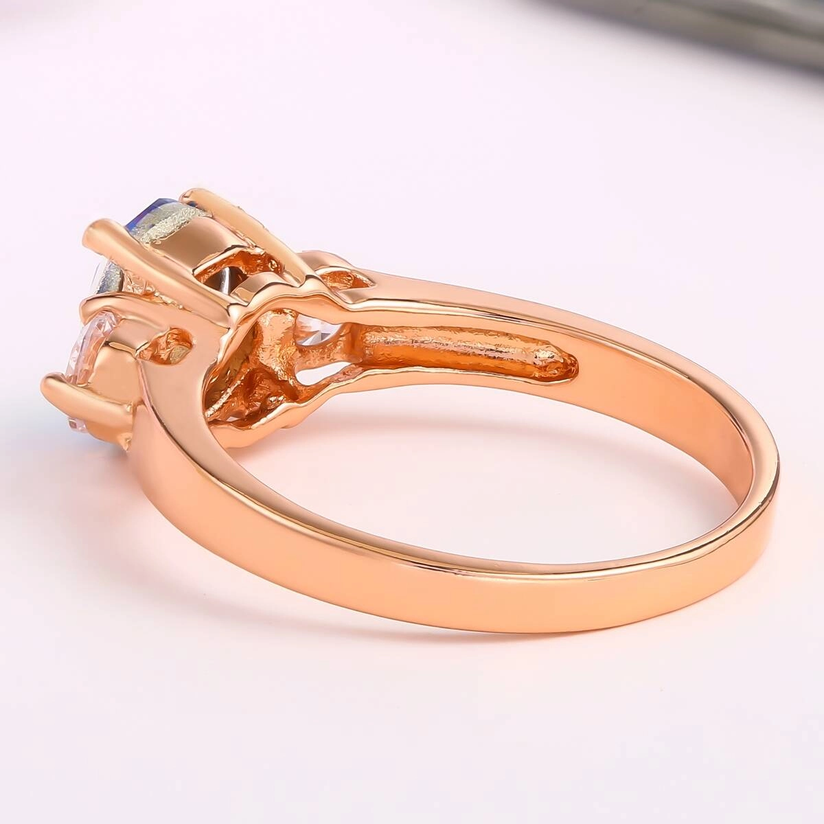 Rose Gold Ring -Gold Plated  Jewelry 3 - Zhefan Jewelry