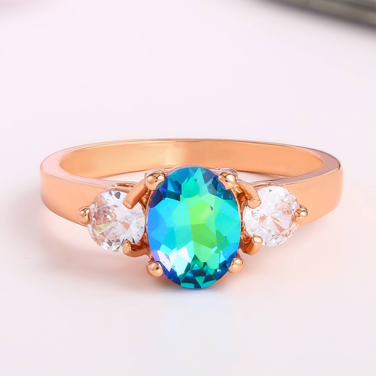 Rose Gold Ring -Gold Plated  Jewelry 5
