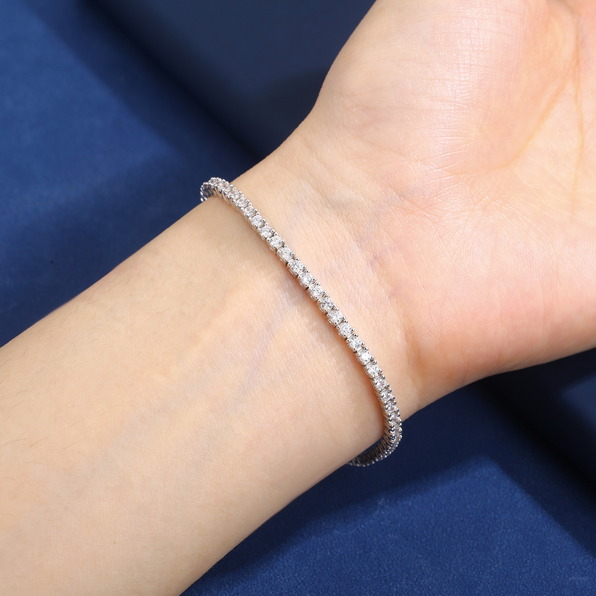 Silver CZ Tennis Bracelet