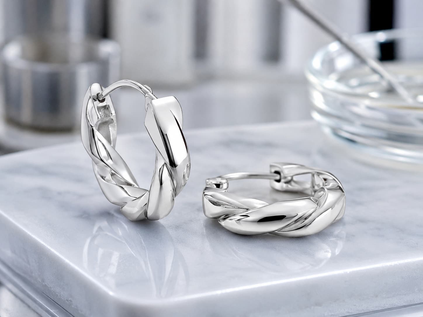 Nickel-free plating layers for 925 sterling silver earrings
