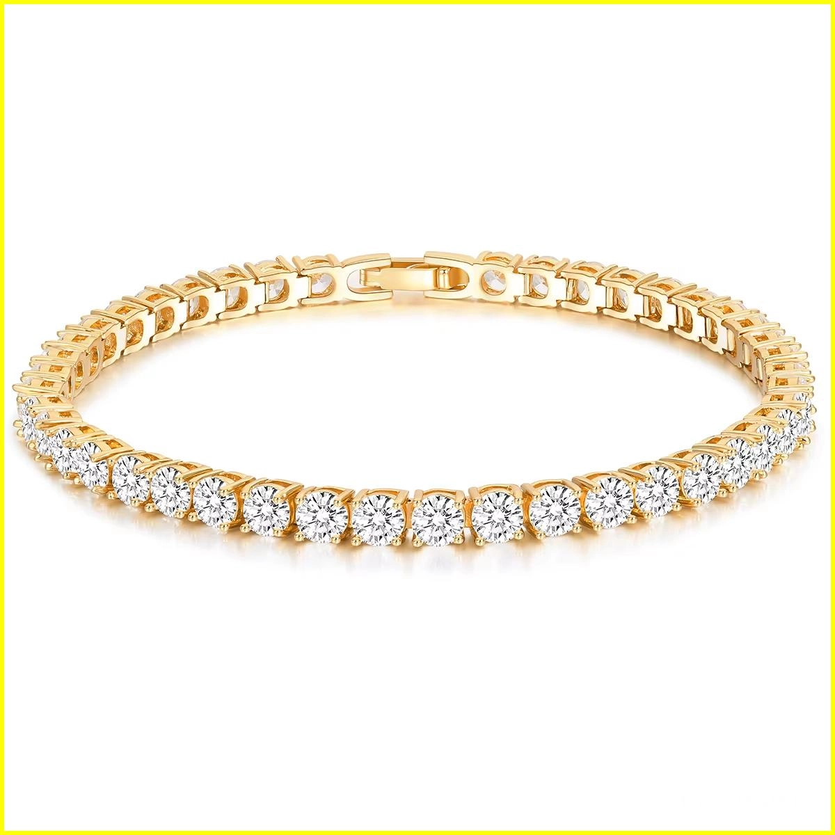 Tennis Bracelet with 4MM Cubic Zirconia 3 - Zhefan Jewelry