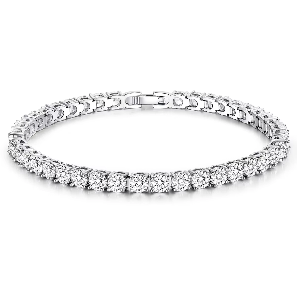 Tennis Bracelet with 4MM Cubic Zirconia 4 - Zhefan Jewelry