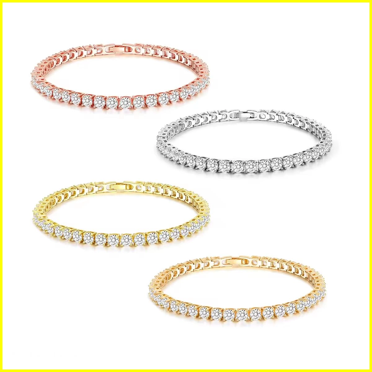Tennis Bracelet with 4MM Cubic Zirconia 5 - Zhefan Jewelry