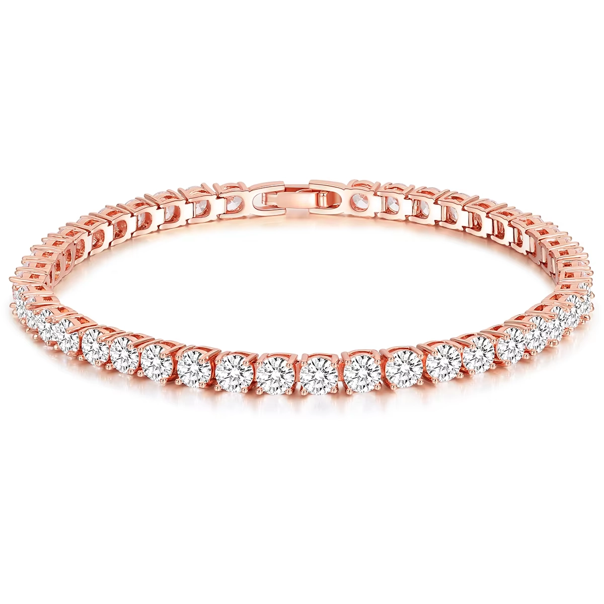 Tennis Bracelet with 4MM Cubic Zirconia 6 - Zhefan Jewelry