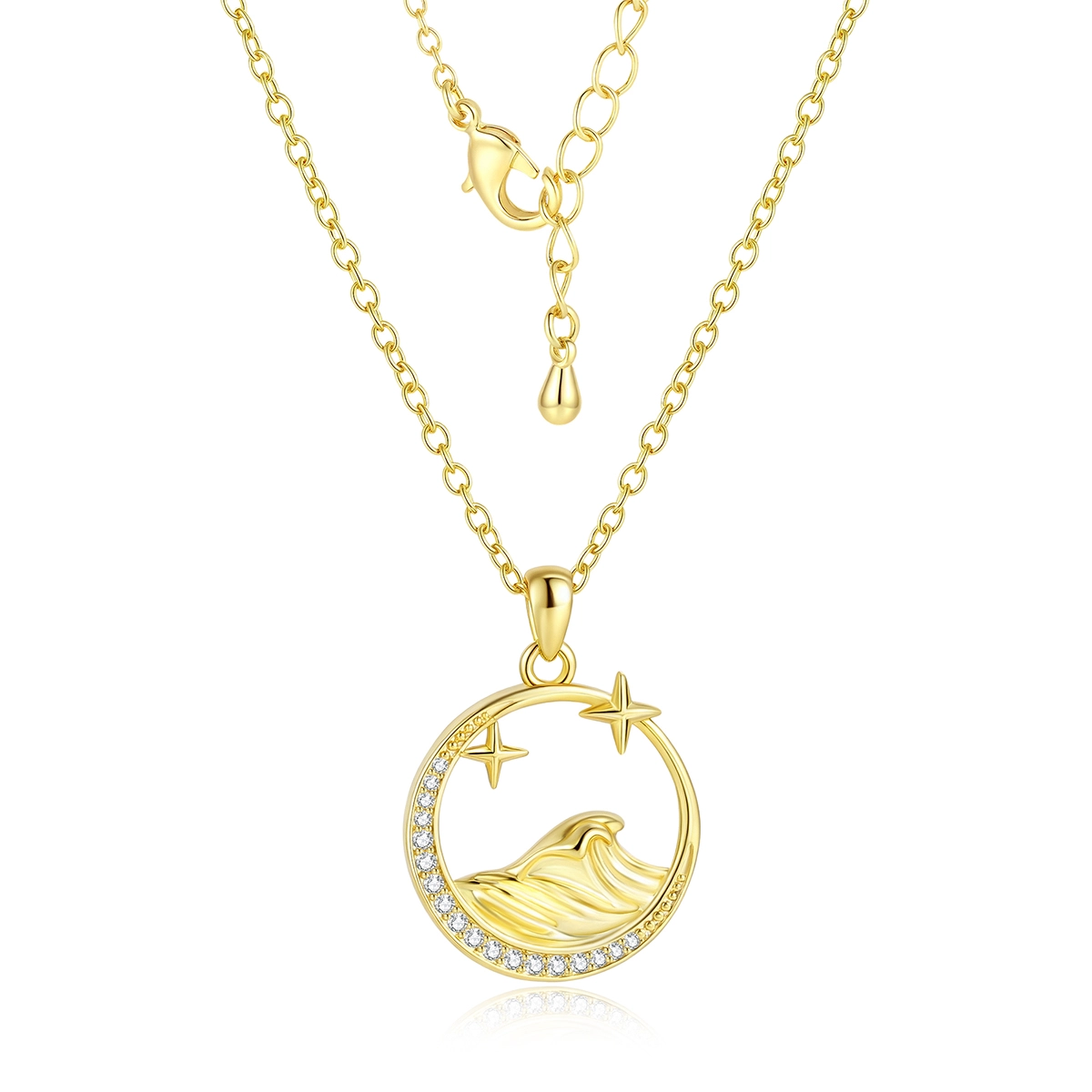 wave pendant necklace - Zhefan Jewelry
