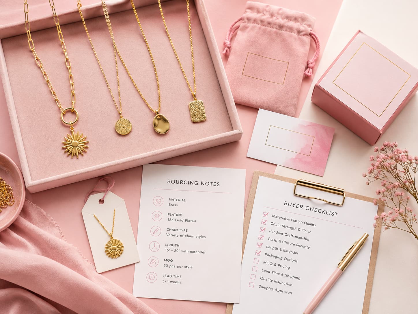 Wholesale brass necklace sourcing guide for jewelry brands