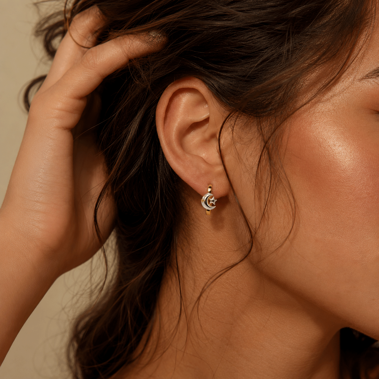OEM gold vermeil 925 silver hoop earrings available for custom jewelry collections