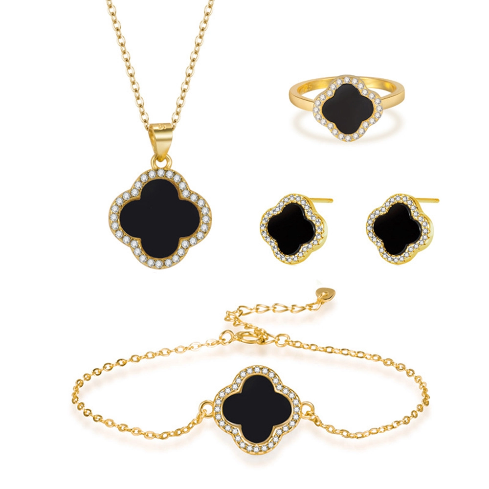 Wholesale Jewelry 925 Sterling Silver Clover Jewelry Sets (2) - Zhefan Jewelry