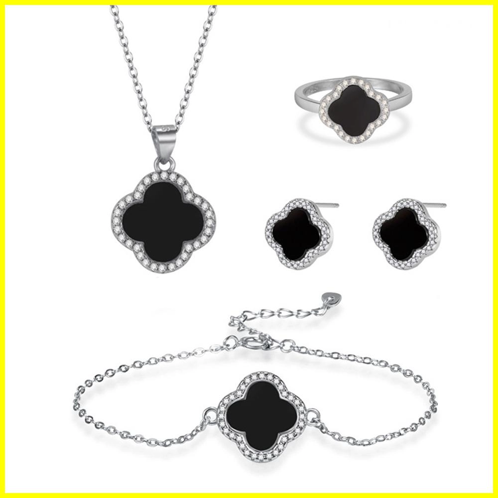Wholesale Jewelry 925 Sterling Silver Clover Jewelry Sets (3) - Zhefan Jewelry