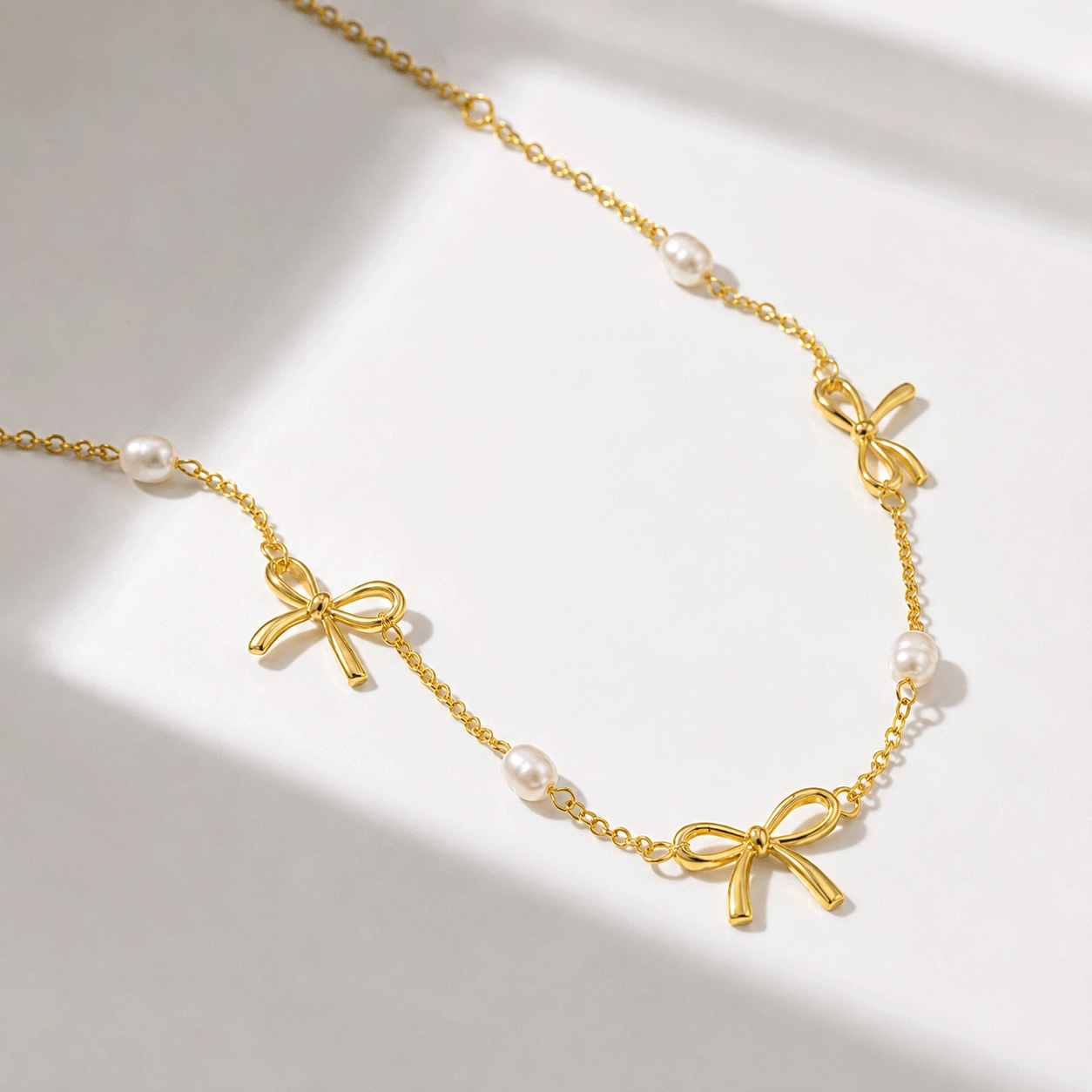 Collana con fiocco di perle all'ingrosso - Gioielli Zhefan